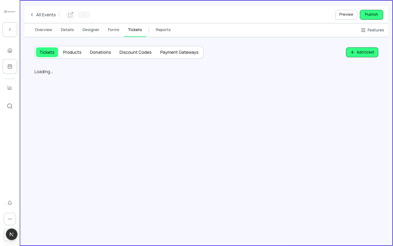 Hybrid event with separate In-Person and Virtual ticket tiers, each with distinct pricing.